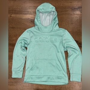 Adidas Aqua Cowl Neck Pullover Hoodie Size: Youth Small (7/8)